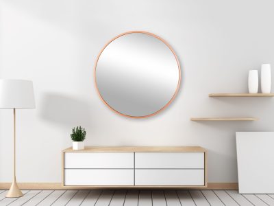 Espejo Celina dorado diámetro 45 cm ambiente 2